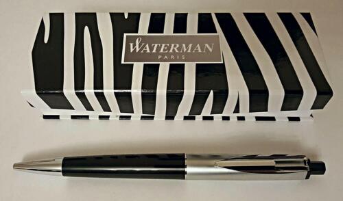 Waterman reflex chrome and black ballpoint Rare limited pen brand new 