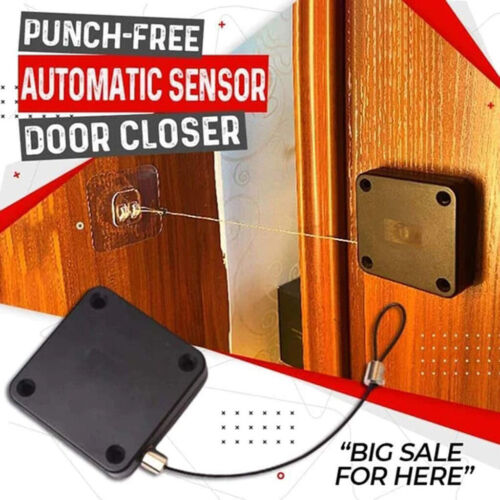 Details about  &nbsp;Automatic Organizer Sliding Door Closer Punch-free Portable