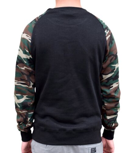 Men/'s Mosaic Tribal Elephant Head Camo Raglan Sweatshirt Aztec Animal Wildlife