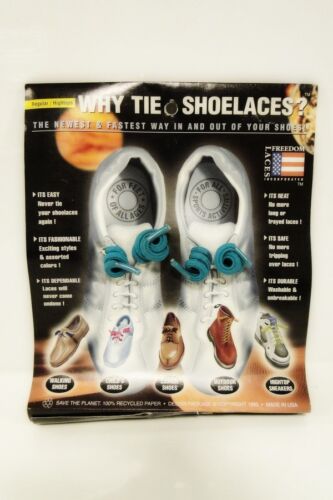 Various Colours Easy Elasticated N-Tie Shoe Laces Freedom Laces Made In USA 