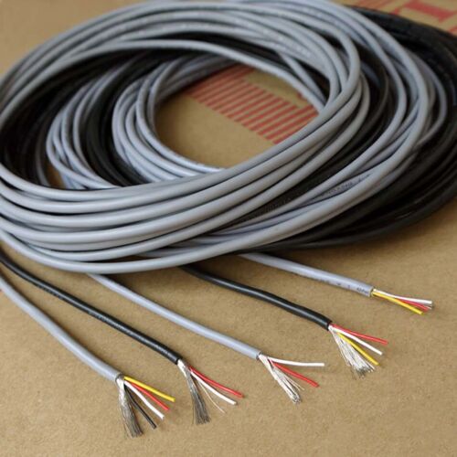 2//3//4-Core 22//24//26//28AWG Tinned-Copper PVC Cable UL2547 Spiral Shielded Wire