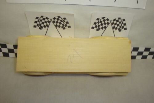 Make A Cool Car! Pinewood Derby Pre-cut #22-14 Wood Block With Fenders