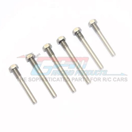 GPM Racing Stainless Steel Front Or Rear Suspension Screw Pin 6Pcs Maxx Set 