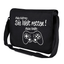 Mein Auftrag Die Welt retten Gamepad Gamer Motiv Fun Umhängetasche Messenger Bag