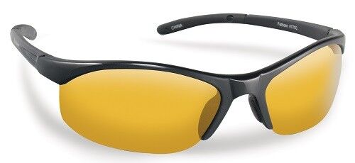 Flying Fisherman Action Angler 7793BY Bristol Black Yellow-Amber Sunglasses