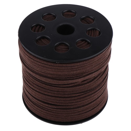 Faux Leather Suede Cord 3mm Flat Lace String 90 meters