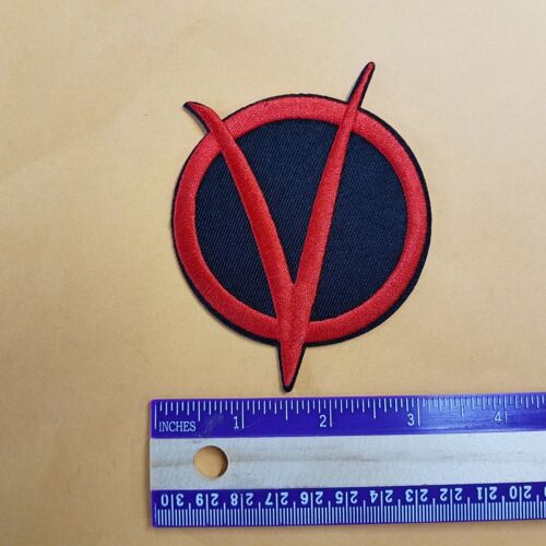 /"V/" For Vendetta die cut Patch 3 inches wide