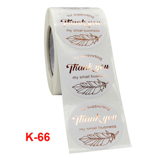 US 500-1000 Thank You Reward Award Stickers Labels Kids Bag Gifts Envelope Seals 