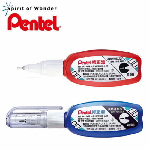 PENTEL Correction Pen Extra Fine Point Metal Tip x 4 pcs Select 