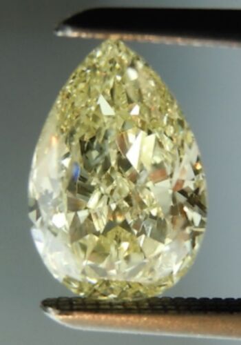 3x2mm-20x15mm Canary Yellow Simulated Diamond Pear Cut 6AAAAAA Loose Gemstones 