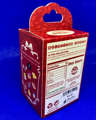 Sealed NEW Disney Very Merry Christmas Party 2019 Mystery Pin Box of 2 Pins