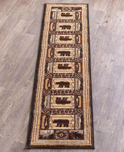 Lodge Rug Collection Olefin Face Jute Backing Neutal Colors Accent//Runner//Area