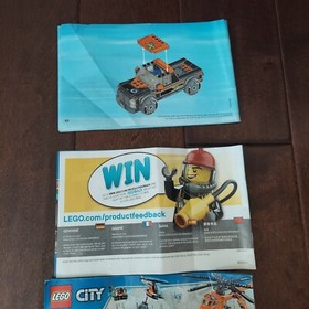 Lego City 60085 Instruction Manual Booklet ONLY  #1-3 Truck, Trailer & Boat