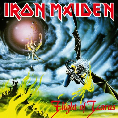 IRON MAIDEN Flight of Icarus BANNER HUGE 4X4 Ft Fabric Poster Tapestry Flag art