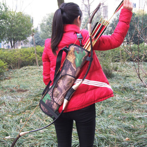 Archery Quiver Back Waist Shoulder Bag Arrow Bow Holder Pouch Target Hunting NEW
