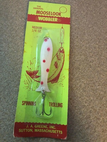 The Original Mooselook Wobbler Spinning Trolling Med 1//4 oz assorted NOS