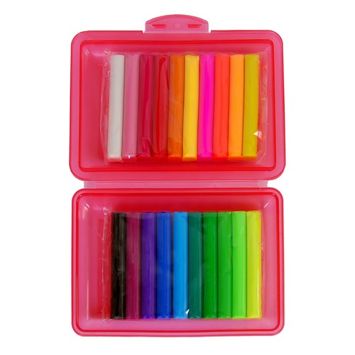 Knete Knetstangen in 20 er Box Knete Farbe sortiert Schulknete Bastelknete Neon