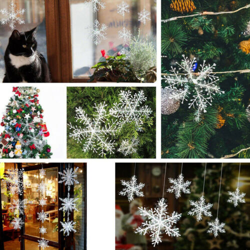 30 xschneeflocken 6-22 cm Snowflake weihnachtsbaumdeko Décorations de Noël Accrocher