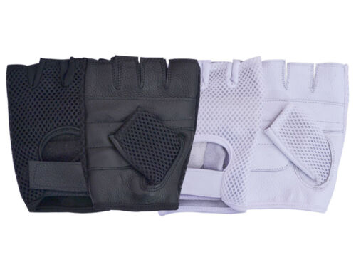 Mesh Leather Padded Training Cycling Gym Wheelchair All Sports Gloves 