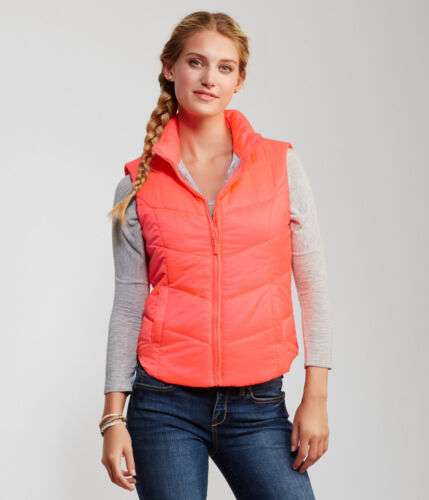 AERO Aeropostale Solid Quilted Puffer Puffy Vest  XS,S,M,L,XL,2XL NEW NWT!