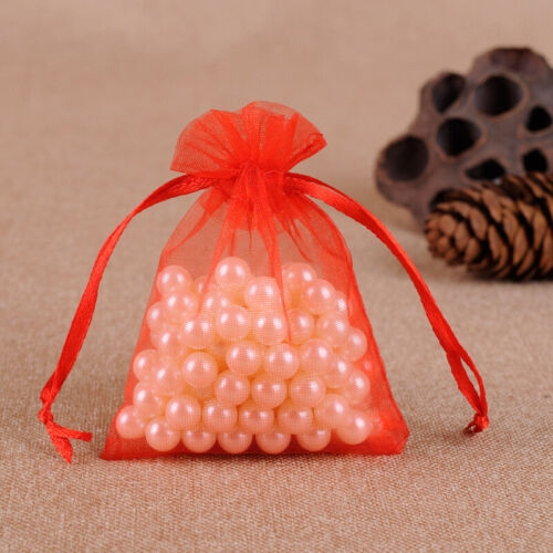 25/50pcs Organza Bags 7x9cm Jewelry Pouches Wedding Party Favor Gift Candy Pouch 