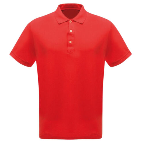 Regatta Polo Shirts Mens Classic Outdoor Cotton Work Wear Durable Fashion Red