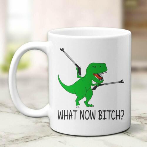 Dinosaur T-rex Mug Dinosaur Mugs Birthday Gift Details about  / What Now Bitch Mug