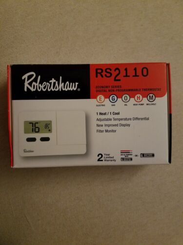 Robertshaw RS2110 thermostat Heat//Cool