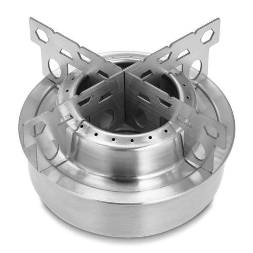 Lixada Outdoor Camping Mini Titanium Alcohol Stove Cooking Burner w//Cross Stand