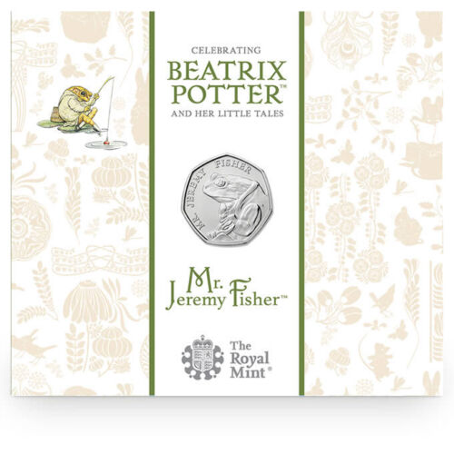 2017 United Kingdom 50p BU Coin Frog /"Beatrix Potter Mr Jeremy Fisher/"