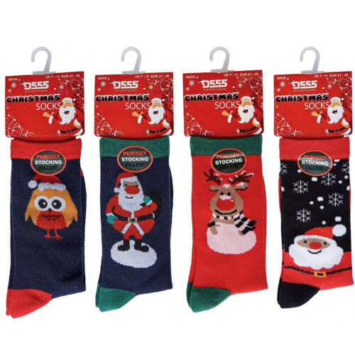Duke D555 Mens King Size Big Tall Christmas Socks Novelty Festive Xmas Underwear