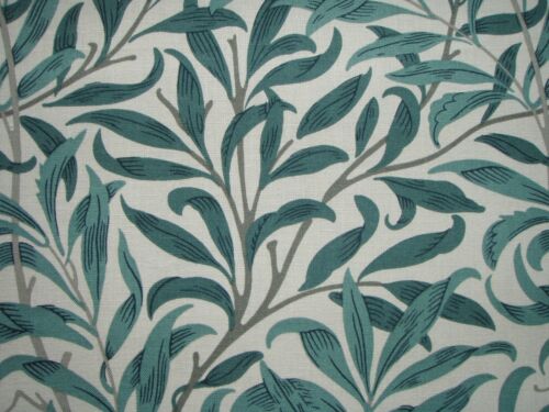 WILLIAM MORRIS CURTAIN FABRIC "Willow Bough's Major" 2.1 METRES TAUPE/GREEN 