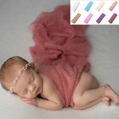 Newborn Baby Blanket Boys Girls Stretch Wrap Infant Photography Photo Prop Rug