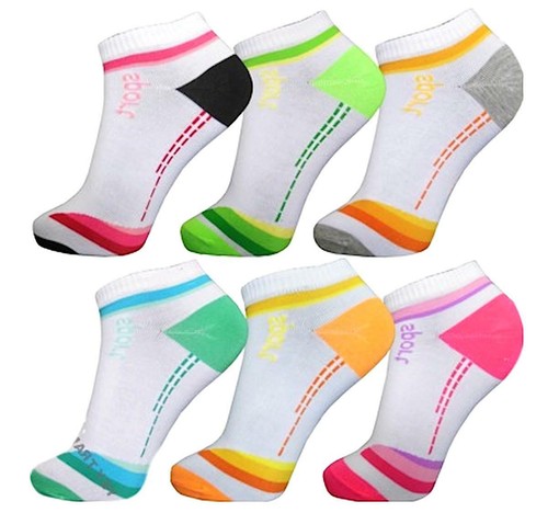 12 39-42 24 Paia di Calze da Donna Sneaker Sport Tempo Libero Cotone Lavoro 35-38 6