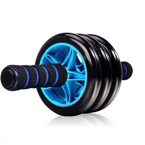 Dual AB Roller with Kneee Pad Back Chest Muscle Exercise Home Gym Health Massage