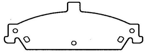 PCD727 FRONT Premium Ceramic Brake Pads Fits 2004-2005 Chevrolet Classic
