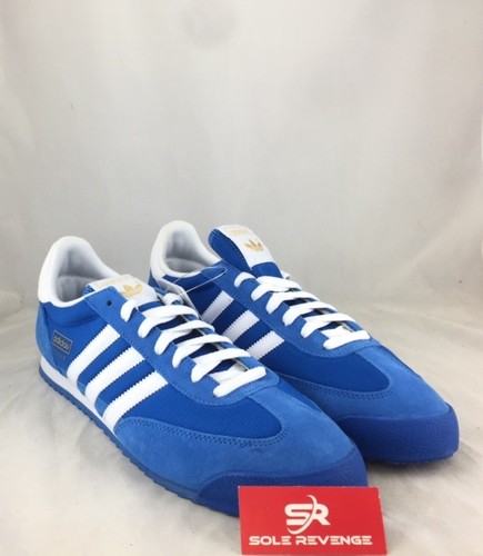 New Mens adidas Originals Dragon Shoes Blue White Bluebird G50922 x1