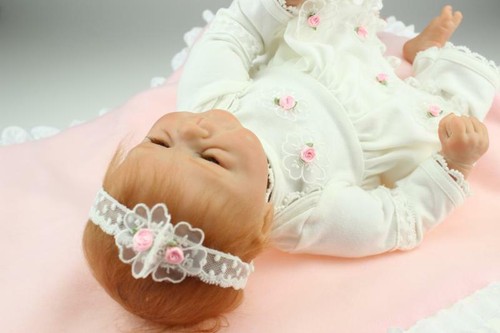 Simulated Reborn Baby Dolls 18/" Lifelike Silicone Vinyl Reborn Dolls Gifts US