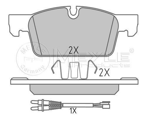 11//10 -// 025 252 2217 MEYLE LOT de PLAQUETTES de FREIN s/'adapter PEUGEOT 508