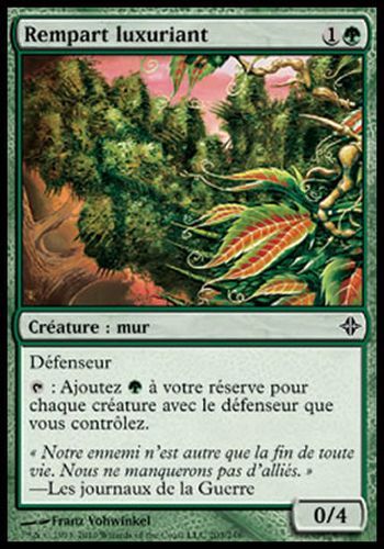 ▼▲▼ Rempart luxuriant ELDRAZI #203 FRENCH Magic Overgrown Battlement
