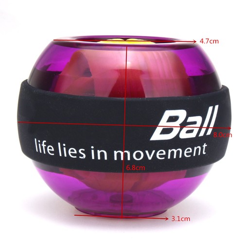 LED Gyroscope Force Ball Wrist Arm Exercise Strength Digital Speed Meter Counter