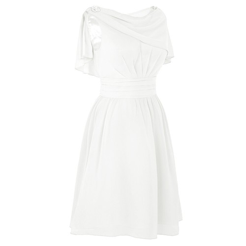 Formal Women Chiffon Criss-Cross Short Mini Dress Cocktail Evening Party Prom