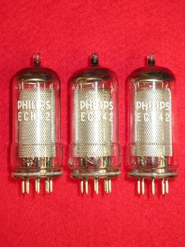 1x ECH42 PHILIPS NOS NEU Röhre geprüft Tube NEW 6CU7 Valve Valvula Valvola Tutto