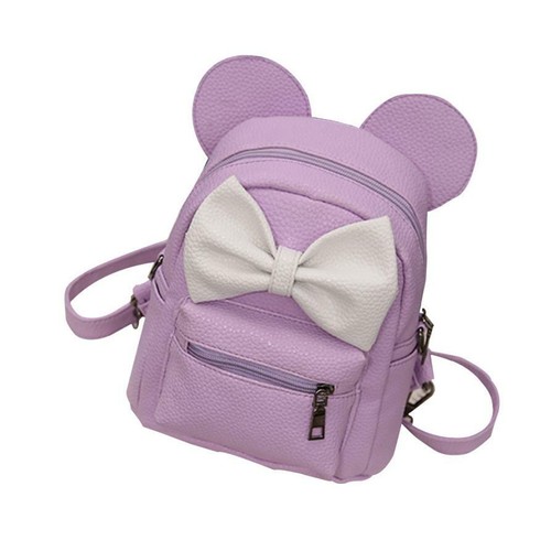 Details about / Backpack synthetic leather women/'s Mini bag sweet bow teenage girls school bag