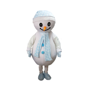 Details about  / 2019Snowman Mascot Costume Suit Cosplay Party Game Dress Outfit Halloween Adult