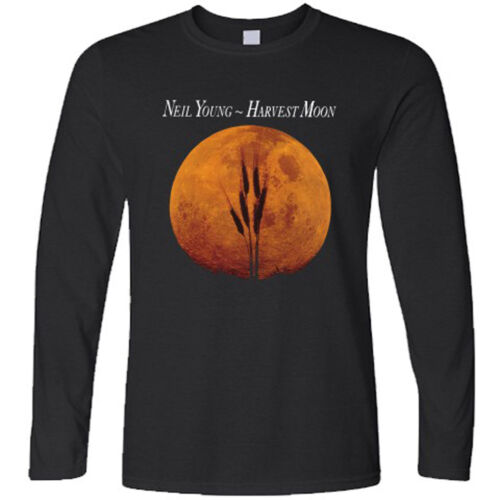 Neil Young Crazy Horse Harvest Moon Légende à manches longues T-Shirt Noir Taille S-3XL