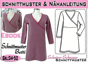 Chemise longue//robe /"BETTI/" PDF 34-52 Motifs de coupe et nähanleitung taille