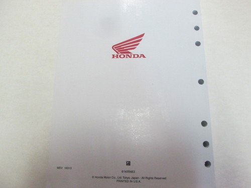 2017 Honda Crf250r Shop Manual 2017 Honda Crf250r Shop Manual