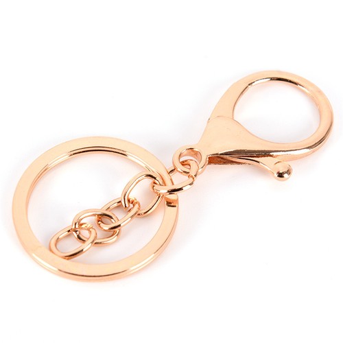 10PCS DIY Key Rings Key Chain Jewelry Findings Lobster Clasp Keyring Make