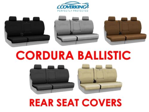 Coverking Cordura Ballistic Custom Fit Rear Seat Covers for Chevy Silverado